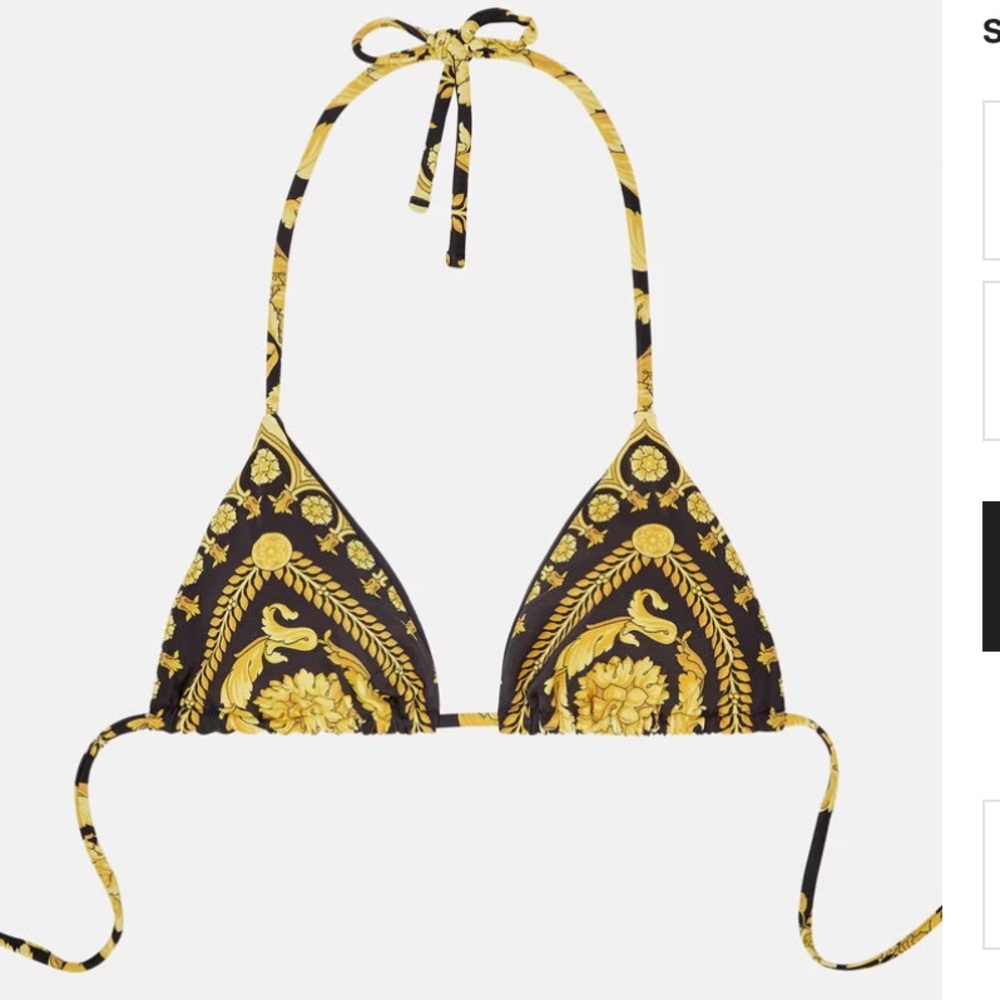 Versace  NWOT Barocco-print swim top